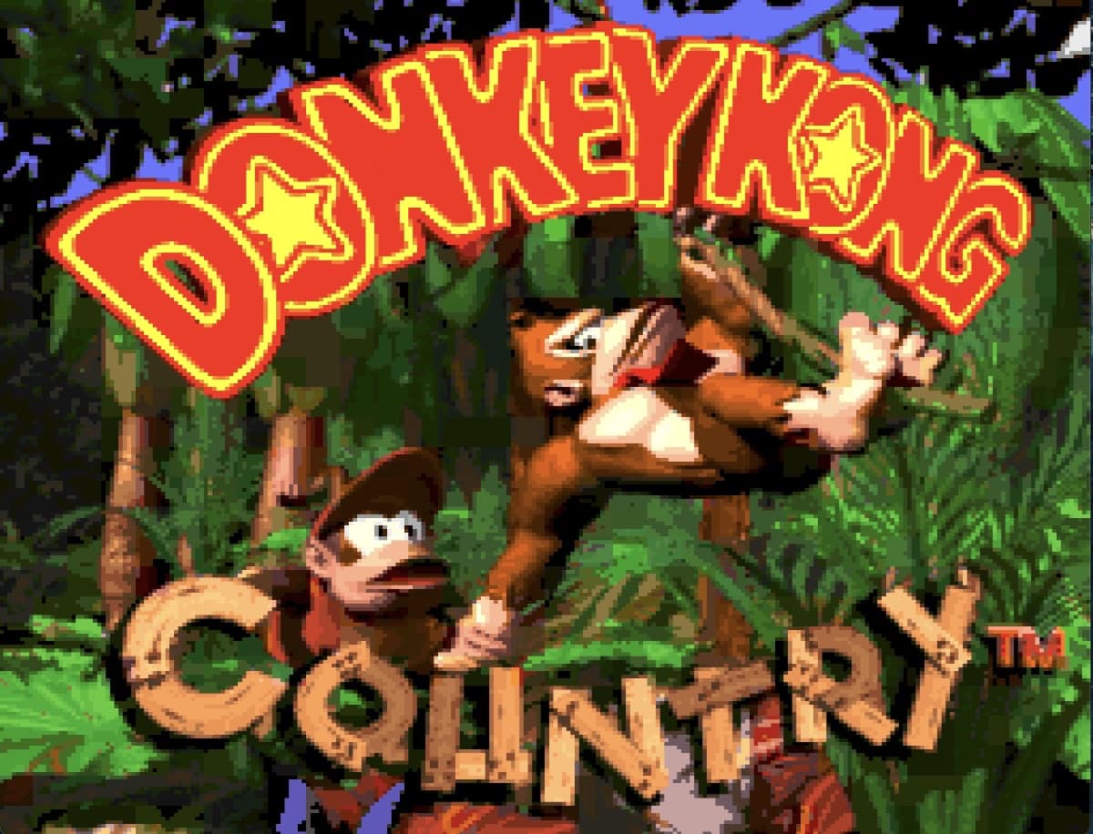 Donkey Kong Country SNES splashs screen